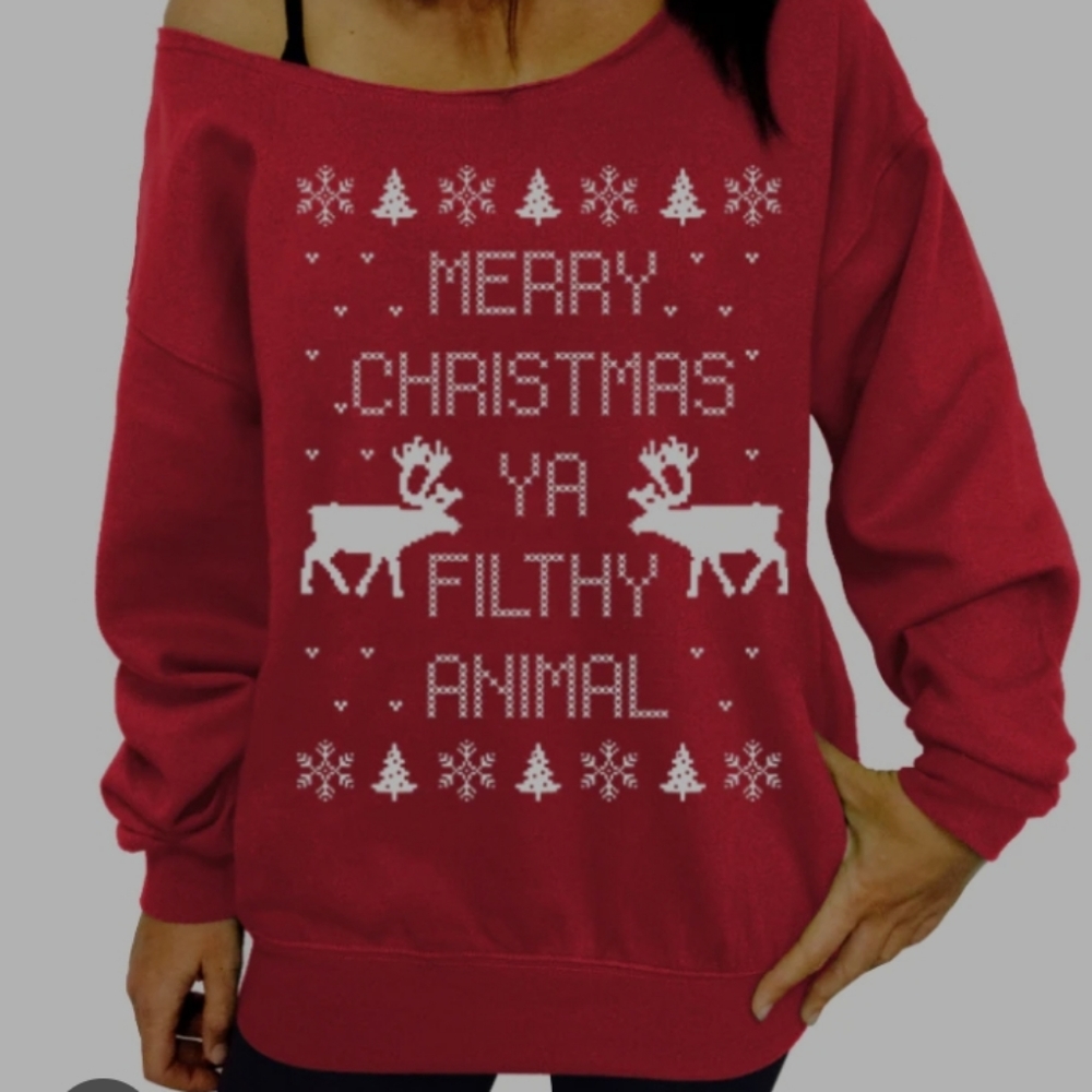 Merry Christmas Ya Filthy Animal Home Alone sweater.